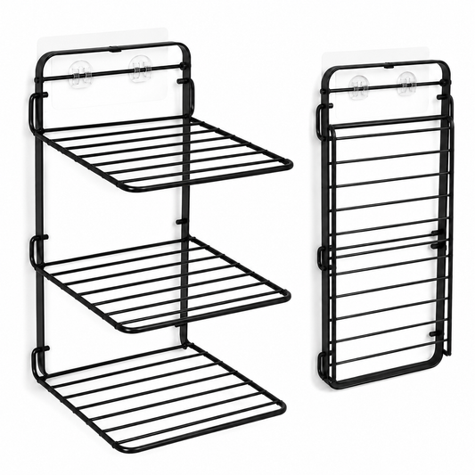 APPLICE Wall-Mounted Multifunctional Storage Rack | Space-Saving Organizer Shelf for Kitchen, Bathroom, Bedroom & Office | Storage for Toiletries, Spices, Cosmetics, Cleaning Supplies